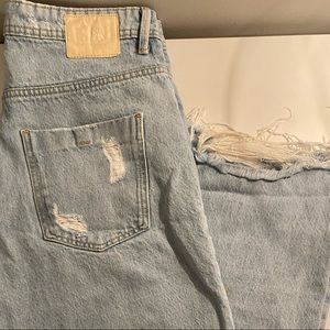 Zara wide legged straight jeans